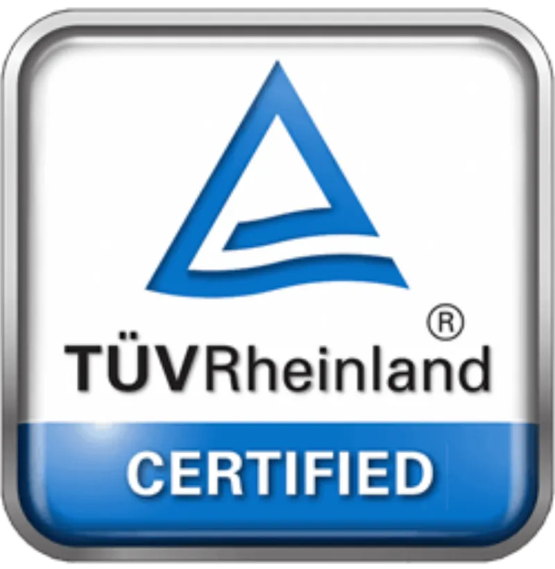TUV Rheinland Certified